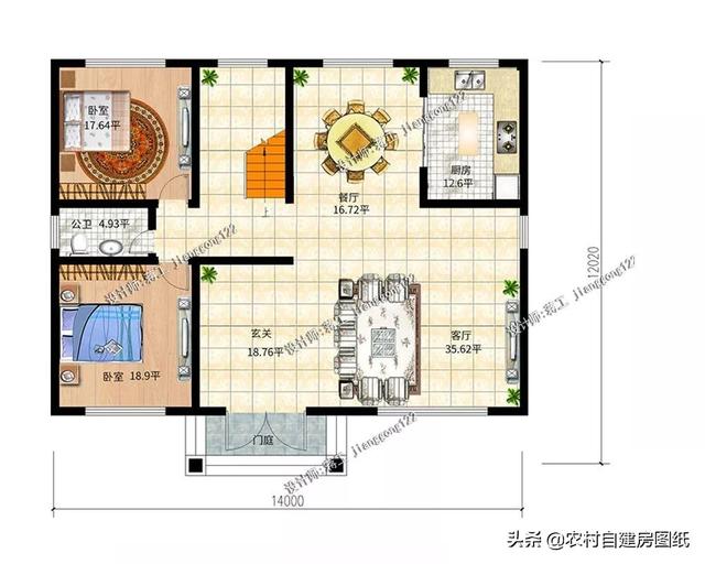 4款复式二层农村别墅，小面积低造价，适合农村的才是最好的