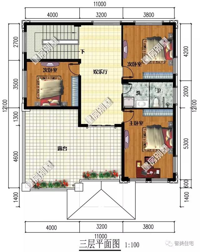宽11米的两栋自建房，简单实用的户型，在全国都受青睐