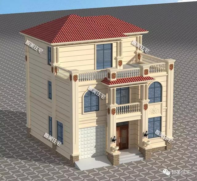 10.4×11.3米农村别墅，一栋漂亮的住宅，只要30万
