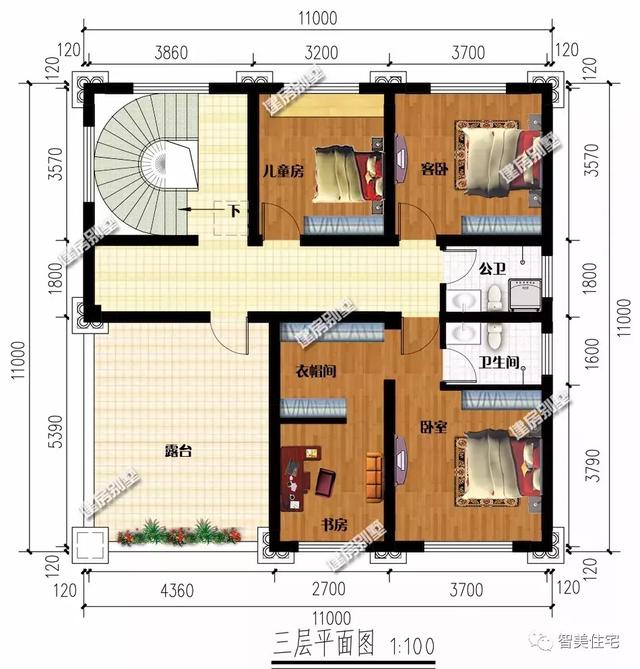 7栋面宽11米的农村别墅，建一栋好房子，可传给数代人