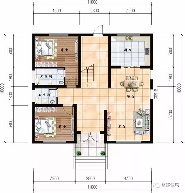 7栋面宽11米的农村别墅，建一栋好房子，可传给数代人
