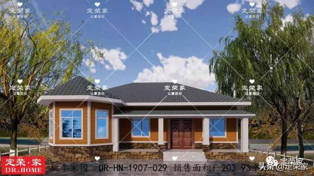3款经典一层农村别墅户型（含平面图），收藏了回家去盖