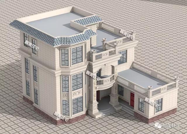 15.4×10.3米农村别墅，两种屋顶建造形式，你喜欢哪款？