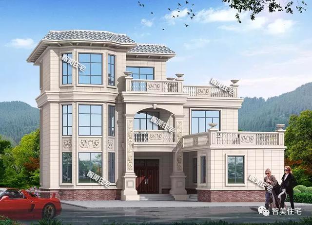 15.4×10.3米农村别墅，两种屋顶建造形式，你喜欢哪款？