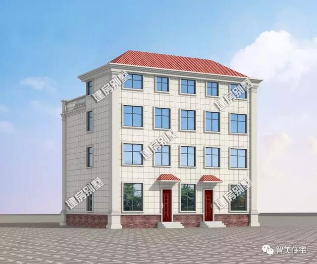 共用大堂屋，厨房餐厅单独建的双拼别墅，这一栋让全村人都羡慕