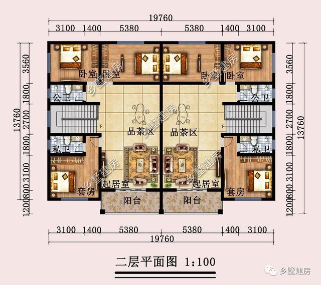 别再说建不起别墅，这套二层双拼，一房两户仅45万