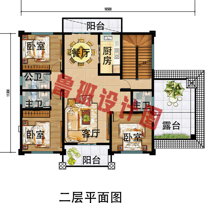 2019年新款豪华四层别墅房屋设计效果图，经典实用够气派