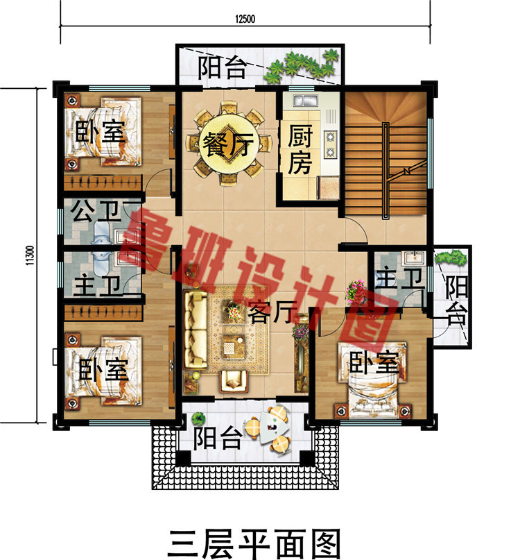 2019年新款豪华四层别墅房屋设计效果图，经典实用够气派