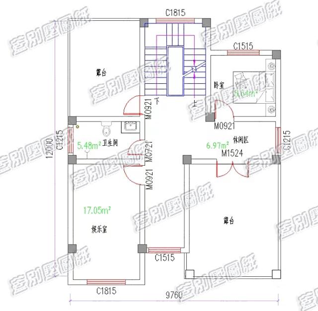 10×12米复式三层房屋施工效果图，户型美观大方，施工难度不高