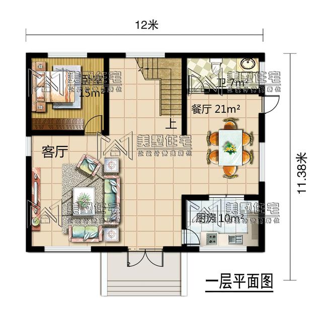 不做房奴，小伙39万自建12x11.38米中式别墅