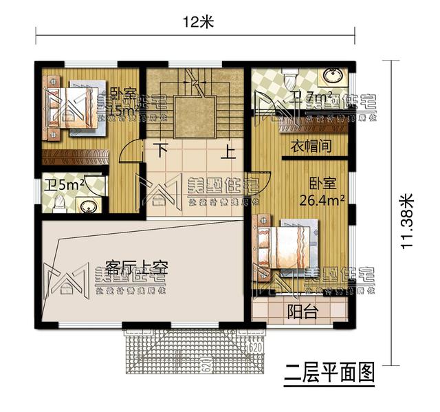 不做房奴，小伙39万自建12x11.38米中式别墅