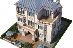 农村自建四层别墅设计图纸，给人一种大气的感觉。