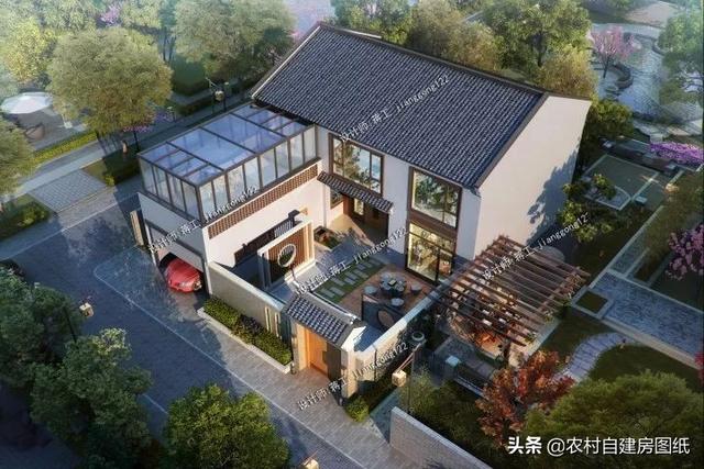 五款最好建农村别墅,第二款自带庭院,第五款设计有地下室