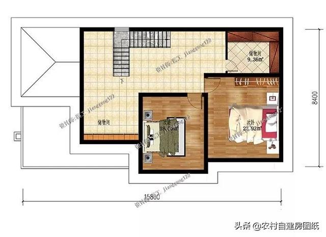 五款最好建农村别墅,第二款自带庭院,第五款设计有地下室