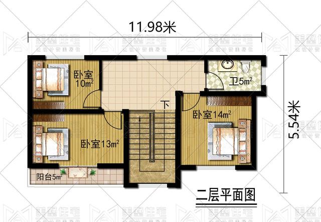 70平简欧复式别墅，小面积低造价，适合农村的才是最好的
