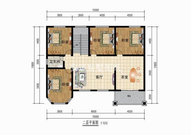 在老家建这栋二层小别墅，造价不高，但却是看上去很有钱的样子