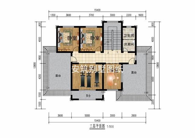 15×13.8米三层别墅尊贵欧式别墅，超大露台、茶室让你一眼爱上