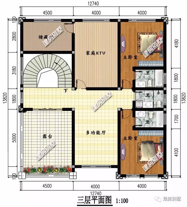 面宽12米多的农村自建房，带落地窗设计，全村人都想建