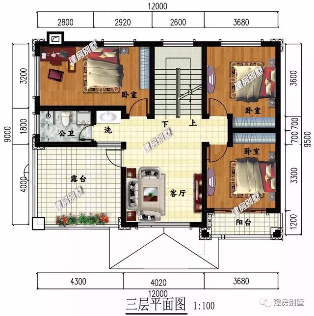 面宽12米多的农村自建房，带落地窗设计，全村人都想建