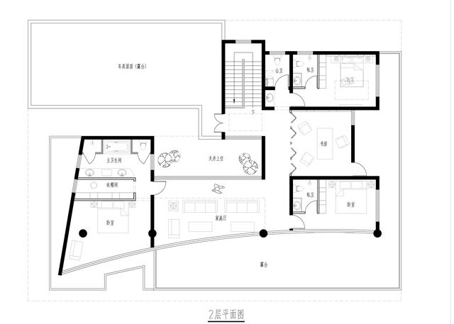 面宽24米三层度假别墅施工图，泳池套间都有，这才是真正的别墅