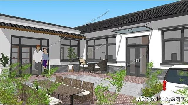 五款高颜值农村单层别墅，气势不输多层，主体造价10万起