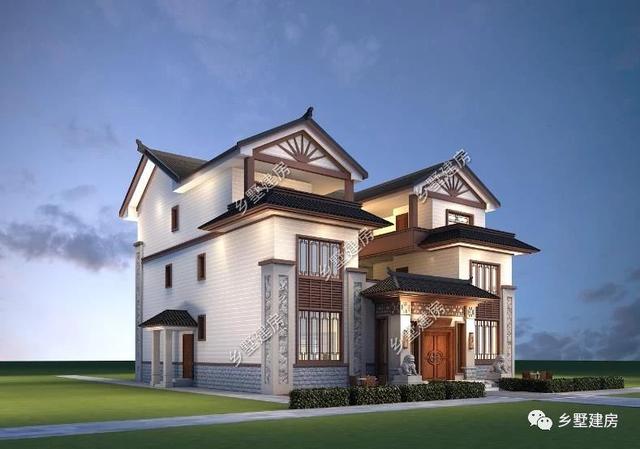 18X18米三层四合院别墅，用实力证明自建房也能是豪宅