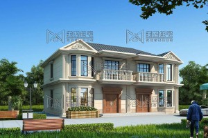 主体38万双拼两层别墅户型图，两兄弟一起建，在村里倍有面儿。