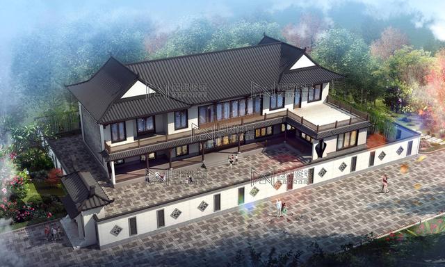 湖南程先生100万，建成两层中式别墅，建完效果太震撼了