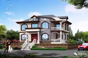 两栋重庆农村自建别墅效果图，每款户型都有自己鲜明的特点。
