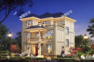 12X13米农村三层别墅户型图，外观靓丽居住舒适。