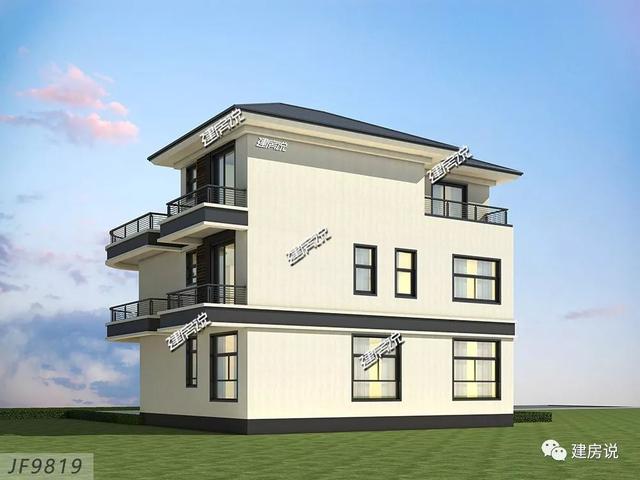 占地120平、32万建现代风别墅，享受故乡的好山好水