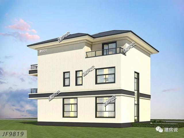 占地120平、32万建现代风别墅，享受故乡的好山好水