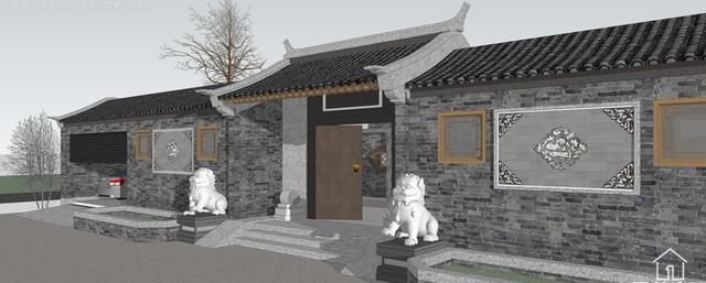 这套四合院太美了,不仅是二进门的设计还有车库,值得收藏