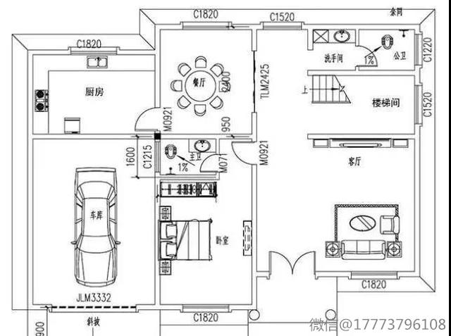 25万以内两层乡村别墅，4个卧室、大露台、车库、休闲厅一样不少