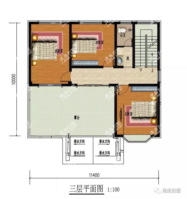 两栋宽度一样的三层自建房，第一栋带堂屋，深受湖南人追捧