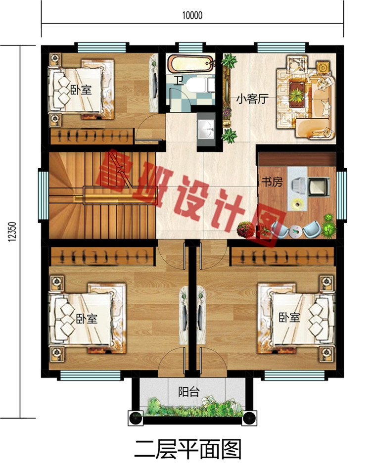 2019农村三层别墅全套CAD设计施工图，10×12米简欧式风格