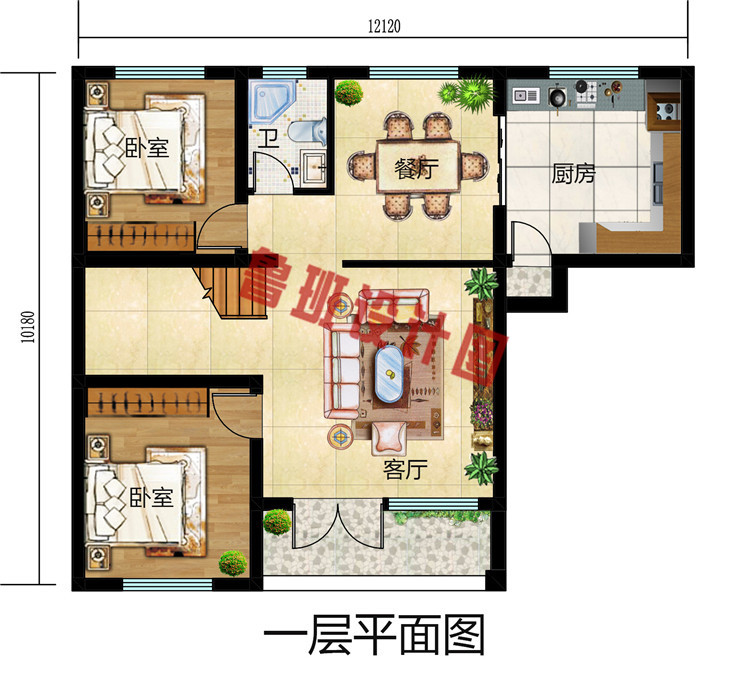 造价10万农村两层房屋设计图，造价15万内。