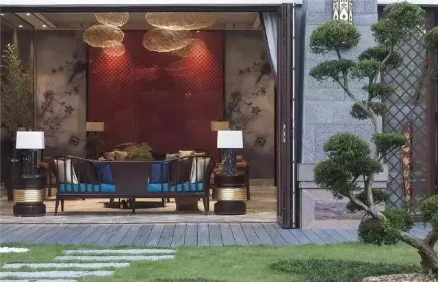 1000平新中式独栋别墅，前后庭院，傍山而居