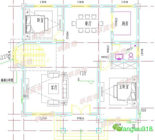 农村三层方正别墅全套设计图，建房不能马虎，钱要花得其所