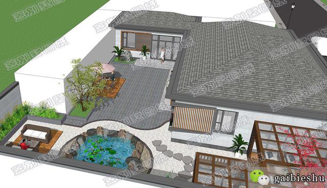 40万建成一层别墅，2厅3卧1卫1书房1棋牌室1储物间1茶室