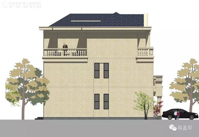 19年最新款农村建房图纸，占地208平的三层欧式别墅