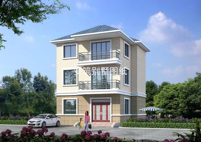 农村小开间小进深怎么建房？这款8.9*8.4三层小别墅告诉您