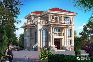 主体45万三层别墅设计图纸，造型气派，住上豪宅不是梦。