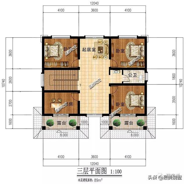 最适合农村自建的别墅，40万，9房2厅还带堂屋，大气实用