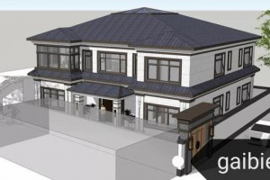 88万北京二层别墅设计案例，带天井采光超好。