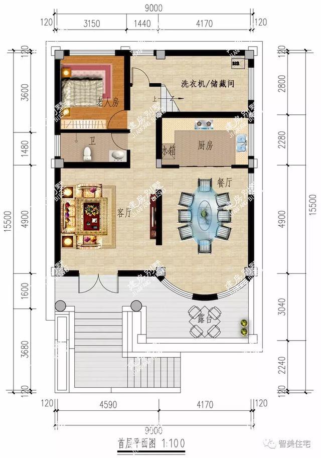 带架空层设计的豪宅，建好房有面子，住的也更安逸