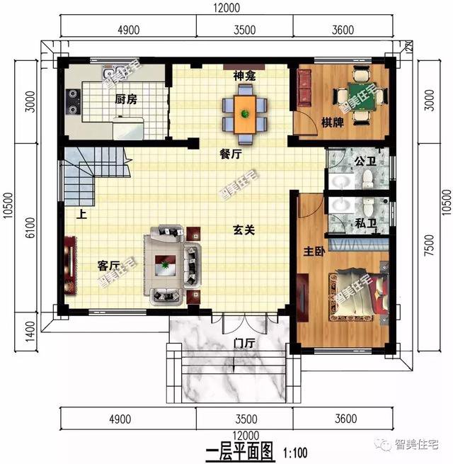 3栋面宽尺寸一样，占地面积120左右的自建房，看过的都夸好