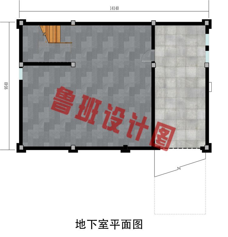 新款农村三层复式自建房别墅设计图，带地下室设计