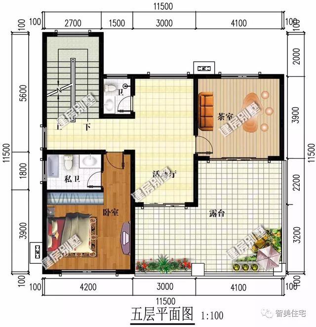 漂亮气派的五层农村别墅，内配卧室10个，自住出租都合适