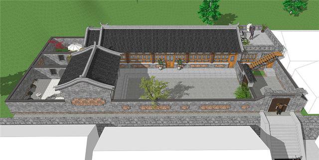 最美庭院别墅设计，32万自建，闲坐庭前院后，淡看春夏秋冬